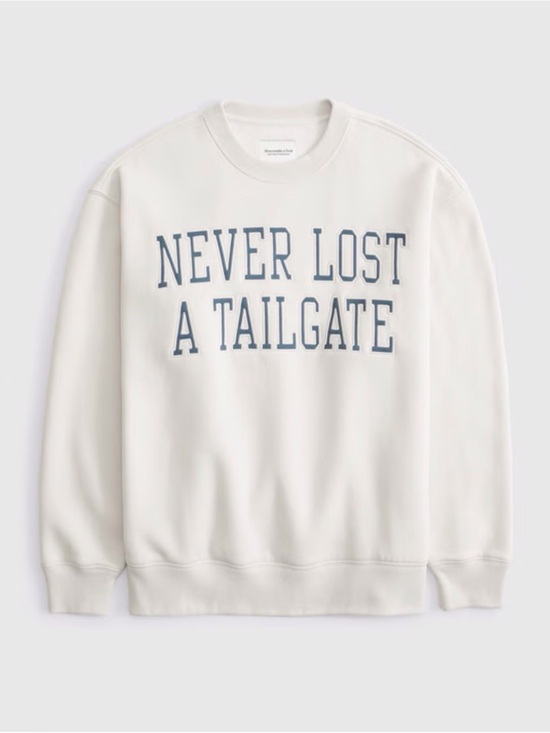Abercrombie & Fitch Sweaters - Abercrombie & Fitch Tailgate Sunday Crew Sweatshirt NWOT